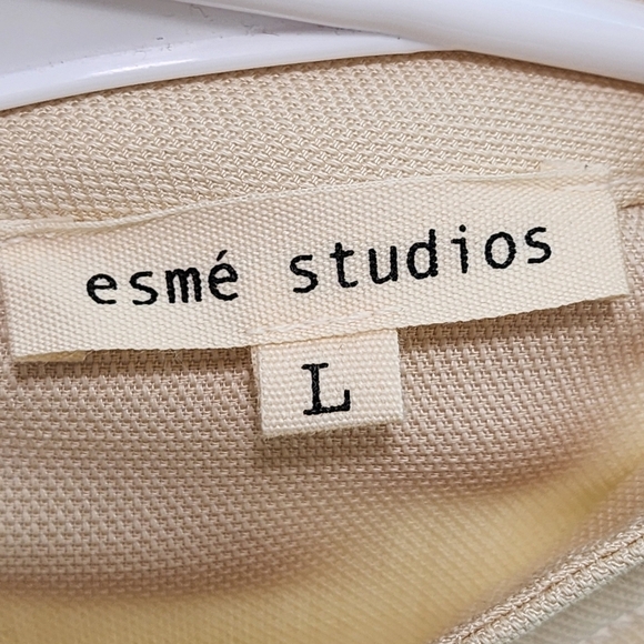 Esme Studios Women's Tencel High Neck Sweater - L - Picture 3 of 6